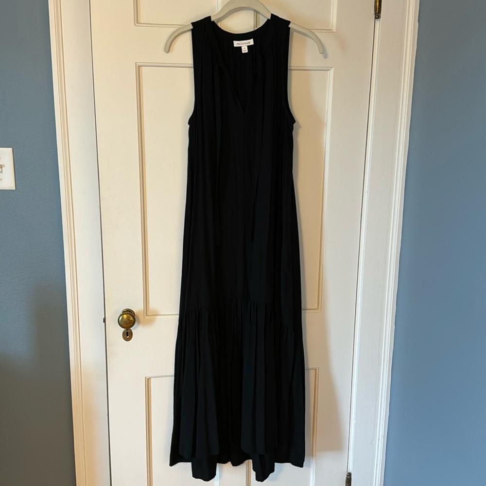 Prologue black midi dress